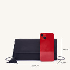 Minimalist Tassel Crossbody Bag Evening Clutch Purse Wedding Party Prom