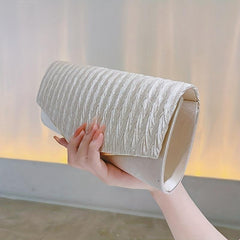 Pleated Envelope Clutch Bag Dinner Purse for Wedding Party Prom