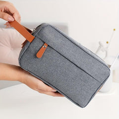 Double Layer Toiletry Bag for Short Trips - Portable Lightweight Handbag