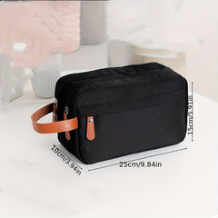 Double Layer Toiletry Bag for Short Trips - Portable Lightweight Handbag