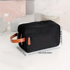 Double Layer Toiletry Bag for Short Trips - Portable Lightweight Handbag