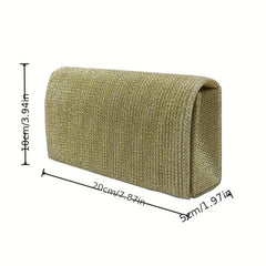 Flap Clutch Banquet Bag Solid Evening Bag For Party