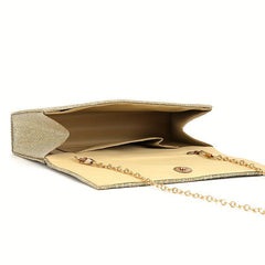 Flap Clutch Banquet Bag Solid Evening Bag For Party