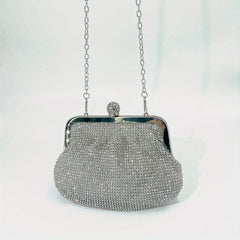 Rhinestone Evening Bag Chain Clutch for Prom Wedding