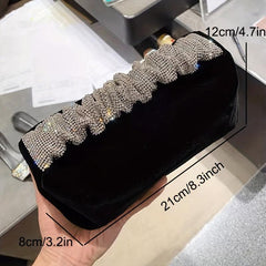 Rhinestone Evening Clutch Purse Wedding Prom Party
