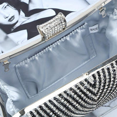 Glitter Rhinestone Evening Clutch Dinner Purse For Wedding Party Prom