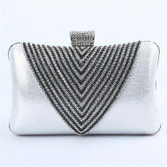 Glitter Rhinestone Evening Clutch Dinner Purse For Wedding Party Prom