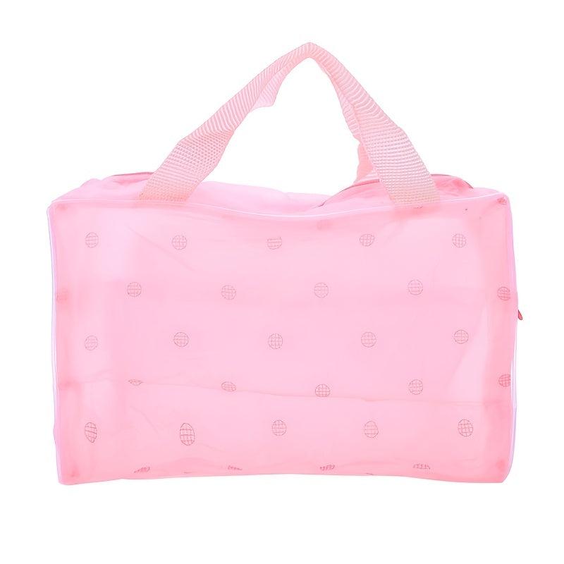 Floral Transparent Waterproof Cosmetic Bag