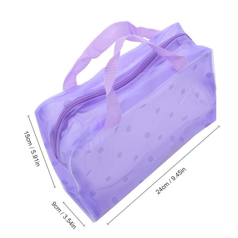 Floral Transparent Waterproof Cosmetic Bag