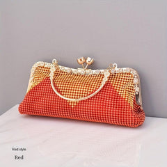 Rhinestone Evening Bag Top Clutch Purse for Wedding Party