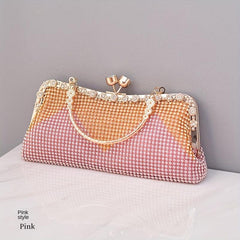 Rhinestone Evening Bag Top Clutch Purse for Wedding Party