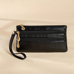 Long Wallet Clutch Bag Women's Faux Leather Coin Purse