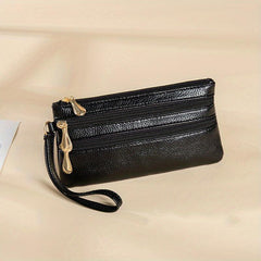 Long Wallet Clutch Bag Women's Faux Leather Coin Purse
