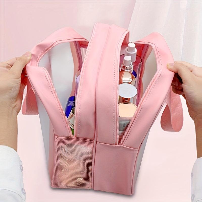 Dry Wet Separation Makeup Bag Portable Waterproof Travel Storage Toiletry Bag
