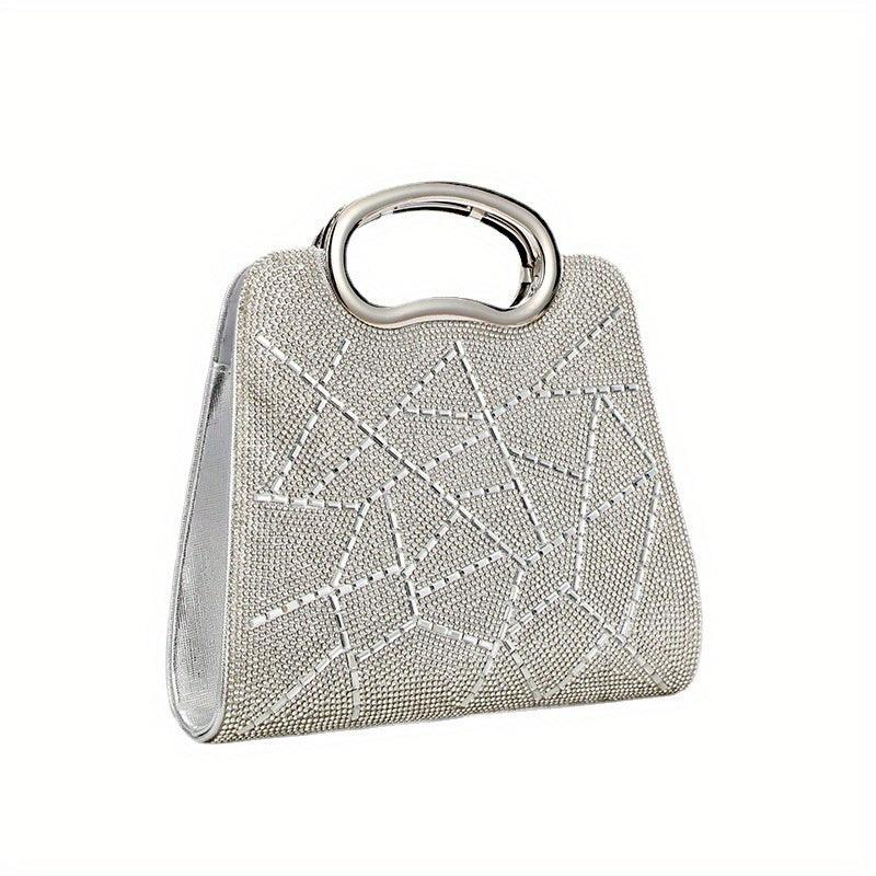 Geometric Pattern Satchel Bag Classic Evening Bag For Party