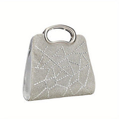 Geometric Pattern Satchel Bag Classic Evening Bag For Party