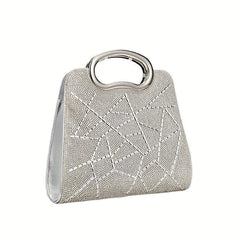 Geometric Pattern Satchel Bag Classic Evening Bag For Party