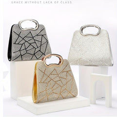 Geometric Pattern Satchel Bag Classic Evening Bag For Party