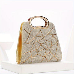 Geometric Pattern Satchel Bag Classic Evening Bag For Party