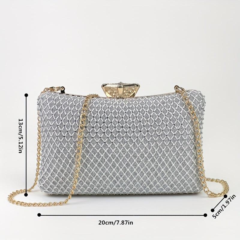 Rhinestone Evening Bag Glitter Clutch Women's Minaudiere Purse