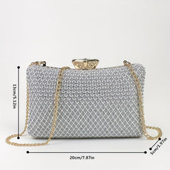 Rhinestone Evening Bag Glitter Clutch Women's Minaudiere Purse