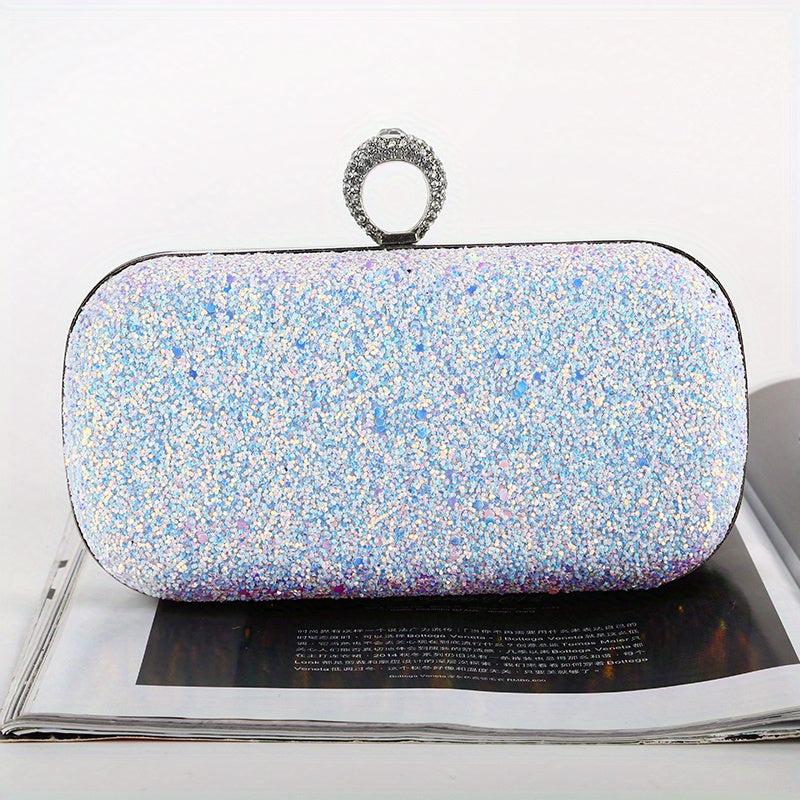 Elegant Sequin Clutch Bag Classic Celebrity Evening Bag