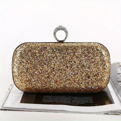 Elegant Sequin Clutch Bag Classic Celebrity Evening Bag