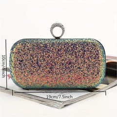 Elegant Sequin Clutch Bag Classic Celebrity Evening Bag
