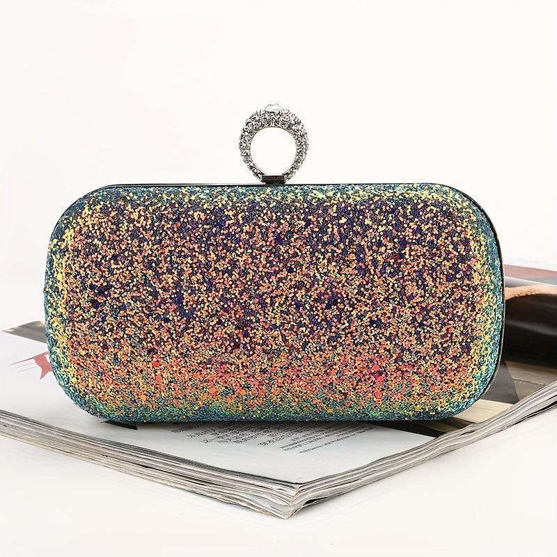 Elegant Sequin Clutch Bag Classic Celebrity Evening Bag