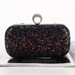 Elegant Sequin Clutch Bag Classic Celebrity Evening Bag