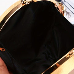 Woven Satin Evening Bag Clutch Wedding Purse Tassel Handbag