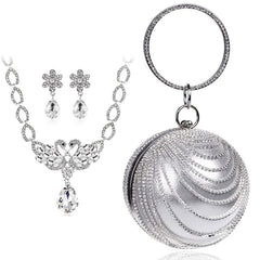 Rhinestone Evening Dress Clutch Bag Women's Handbag
