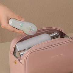 Toast Shape Cosmetics Bag Double Layer Makeup Storage Bag Large Capacity