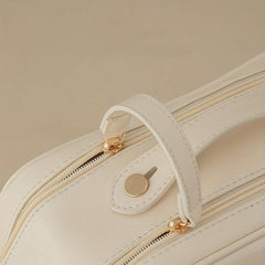Toast Shape Cosmetics Bag Double Layer Makeup Storage Bag Large Capacity