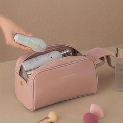 Toast Shape Cosmetics Bag Double Layer Makeup Storage Bag Large Capacity