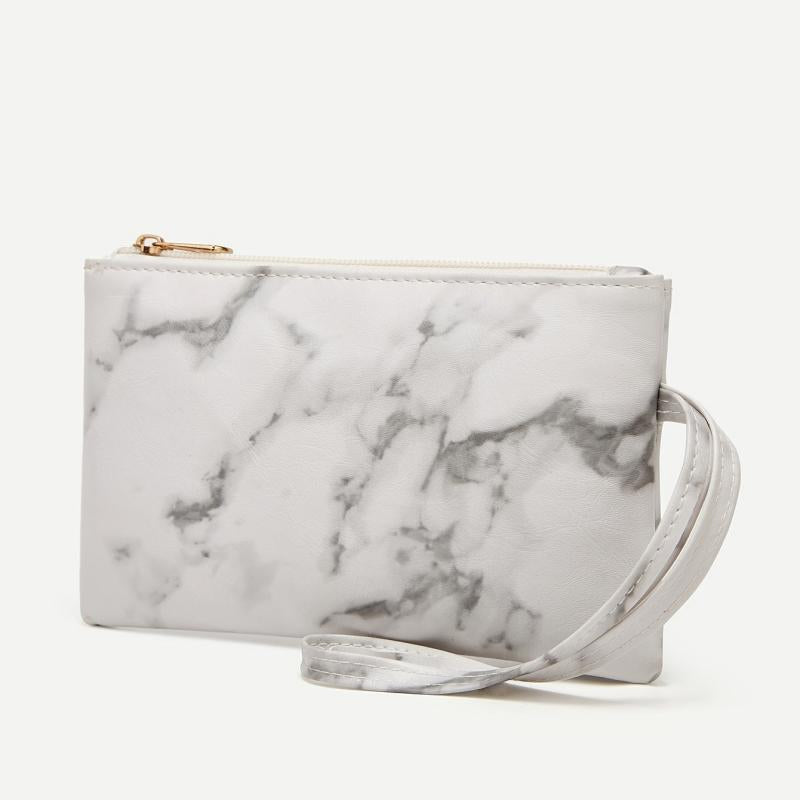 Marble Print Clutch Bag Women's Phone Bag Casual Clutch Bag