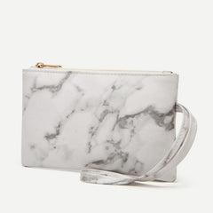 Marble Print Clutch Bag Women's Phone Bag Casual Clutch Bag