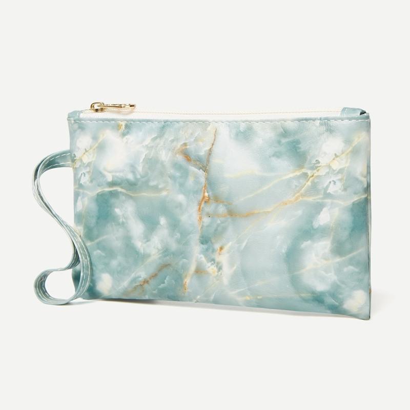 Marble Print Clutch Bag Women's Phone Bag Casual Clutch Bag