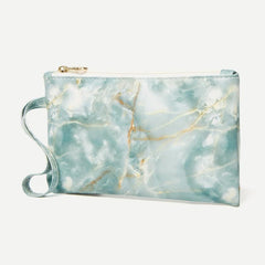 Marble Print Clutch Bag Women's Phone Bag Casual Clutch Bag