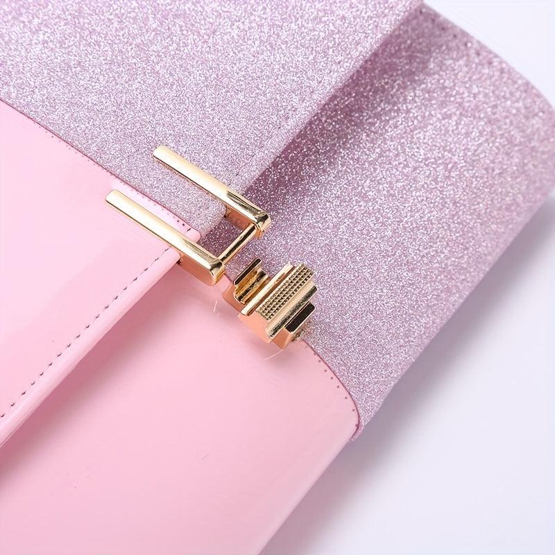 Glitter Stitching Long Purse Classic Flap Coin Purse