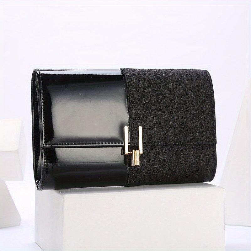 Glitter Stitching Long Purse Classic Flap Coin Purse