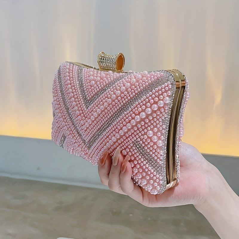 Rhinestone Evening Bag Dinner Clutch Purse for Wedding Party