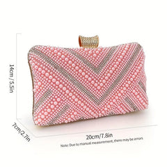 Rhinestone Evening Bag Dinner Clutch Purse for Wedding Party