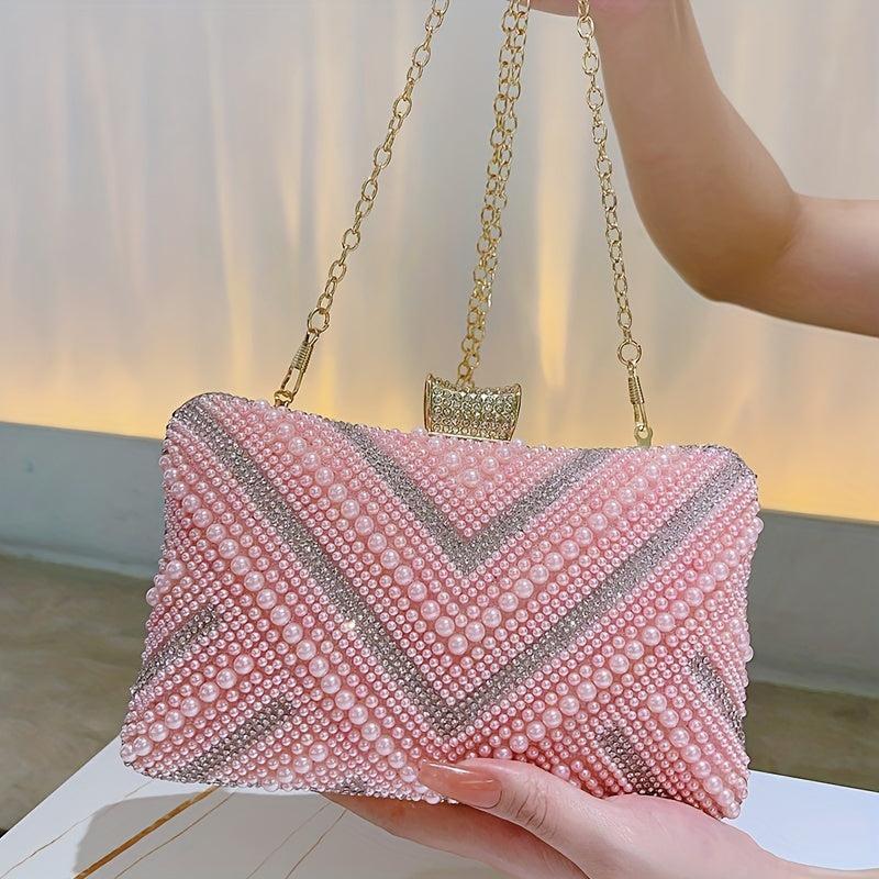 Rhinestone Evening Bag Dinner Clutch Purse for Wedding Party