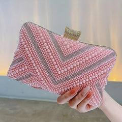 Rhinestone Evening Bag Dinner Clutch Purse for Wedding Party