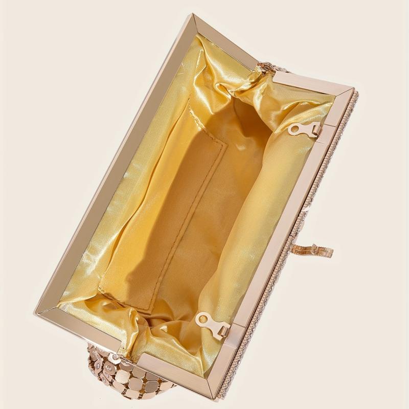 Rhinestone Evening Bag Clutch Purse Chain Handbags for Party Prom Wedding