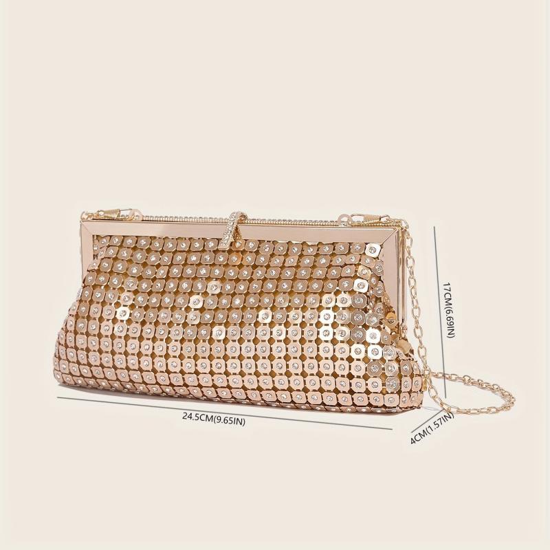Rhinestone Evening Bag Clutch Purse Chain Handbags for Party Prom Wedding