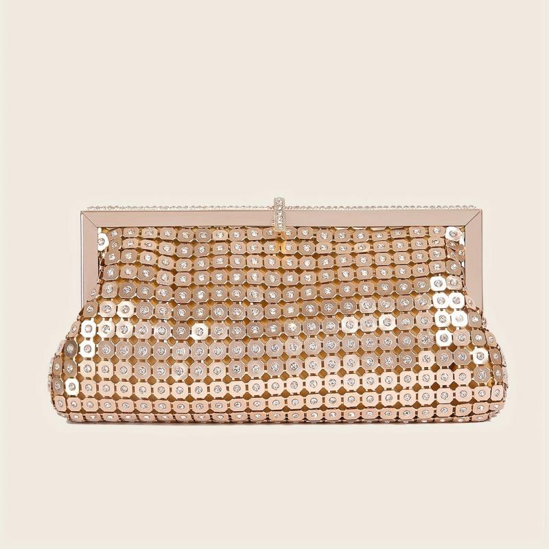 Rhinestone Evening Bag Clutch Purse Chain Handbags for Party Prom Wedding