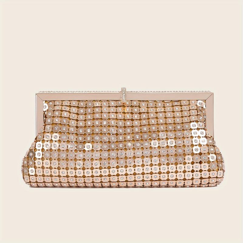 Rhinestone Evening Bag Clutch Purse Chain Handbags for Party Prom Wedding