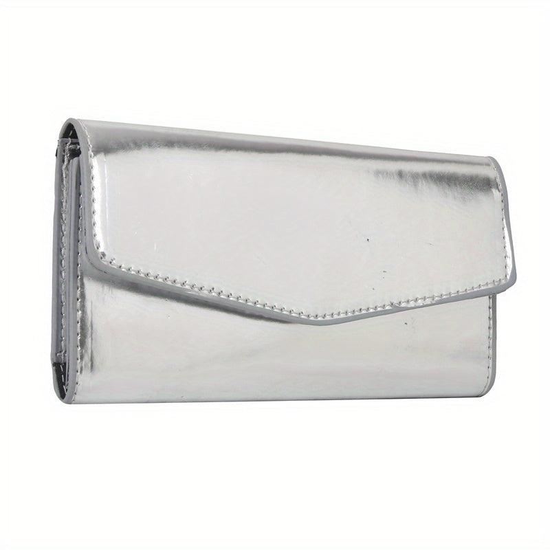 Long Wallet Trifold Coin Purse Credit Card Holder Evening Bag